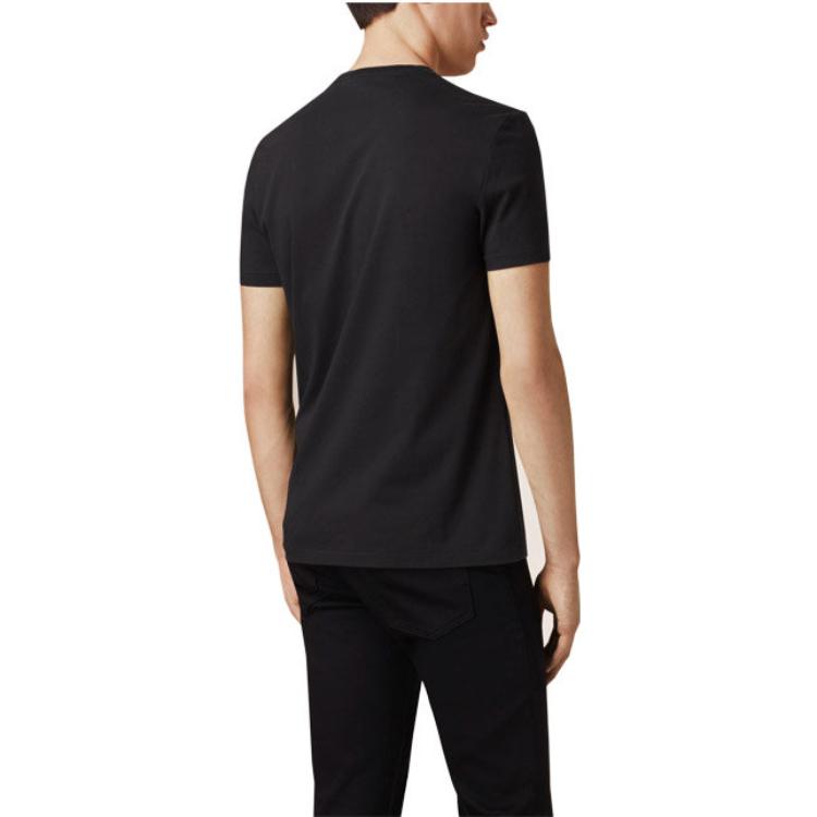 Burberry  Solid Color Crew Neck Casual T-Shirt Black. 39650661 圖 5