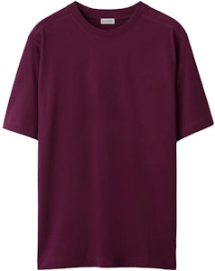 Burberry Baju T-Shirt Leher Bulat Lengan Pendek Warna Merah Mawar. 80777411 Order Burberry Baju T-Shirt Leher Bulat Lengan Pendek Warna Merah Mawar. 80777411