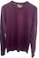 Order Burberry Solid Color Crewneck Knitted Sweater - Burgundy Red 40200301