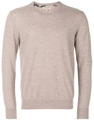 Burberry Baju Sejuk Lengan Panjang Khaki Crewneck Warna Solid 40228291 Buy Burberry Baju Sejuk Lengan Panjang Khaki Crewneck Warna Solid 40228291