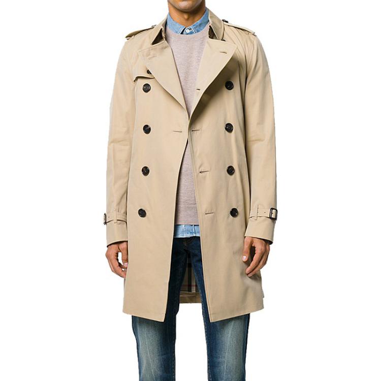 Purchase Burberry Baju Sejuk Lengan Panjang Khaki Crewneck Warna Solid 40228291