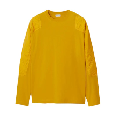 Burberry Solid Color Crewneck Pullover Sweatshirt Autumn Yellow 80775311