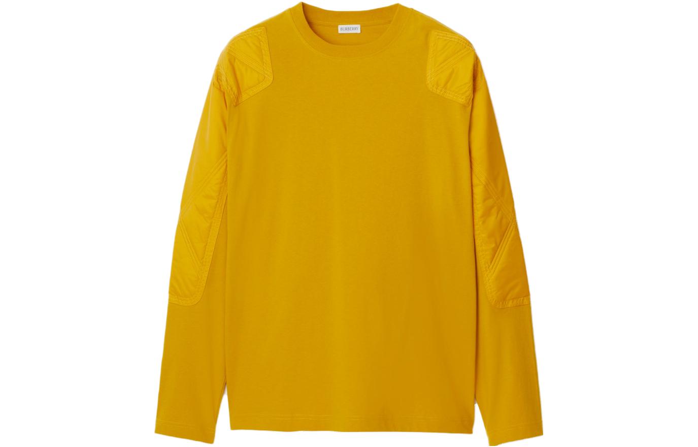 Burberry  Solid Color Crewneck Pullover Sweatshirt Autumn Yellow 80775311 圖 2
