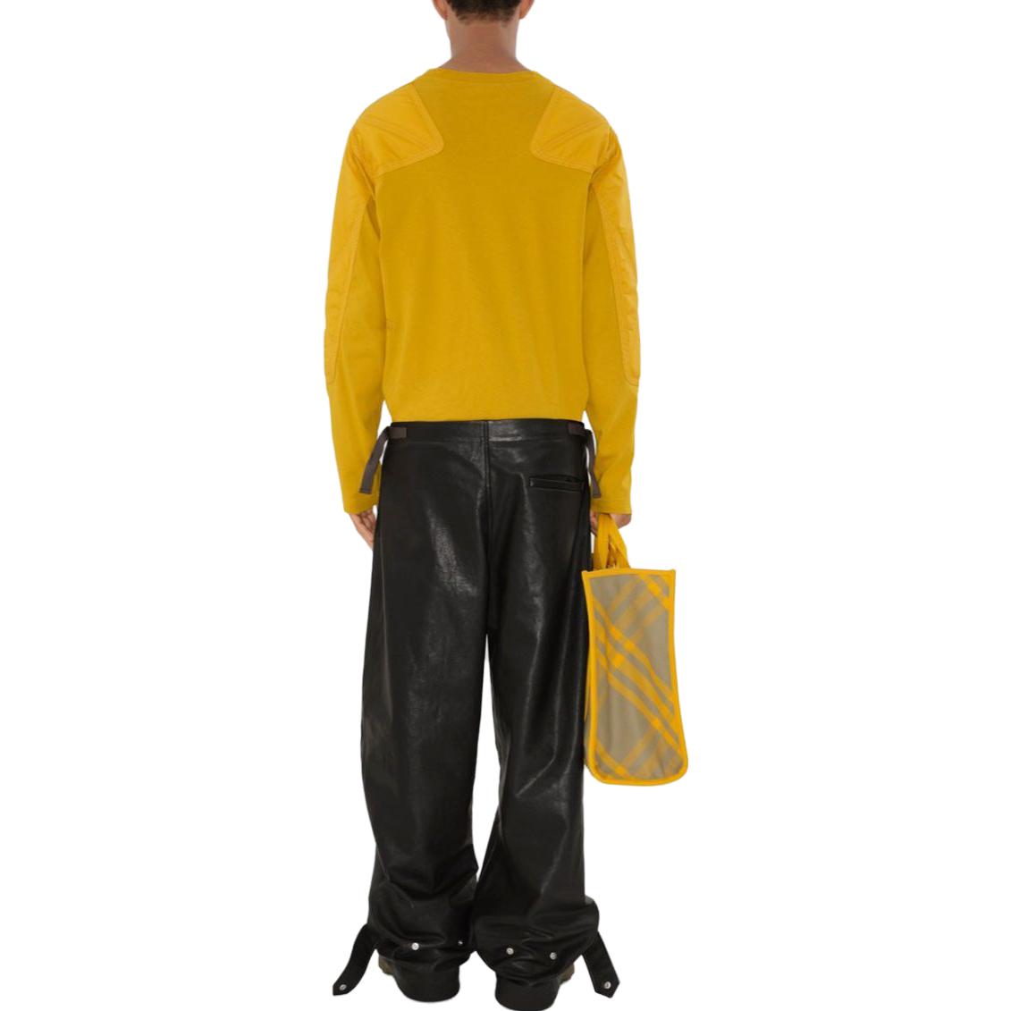 Burberry  Solid Color Crewneck Pullover Sweatshirt Autumn Yellow 80775311 圖 4