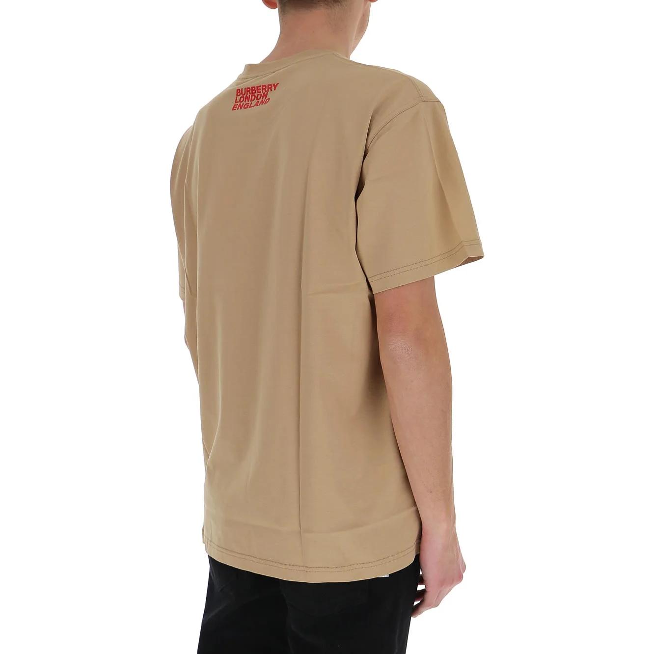 Details for Burberry  Solid Color Crewneck Short Sleeve T-Shirt 8037585_#_A7405