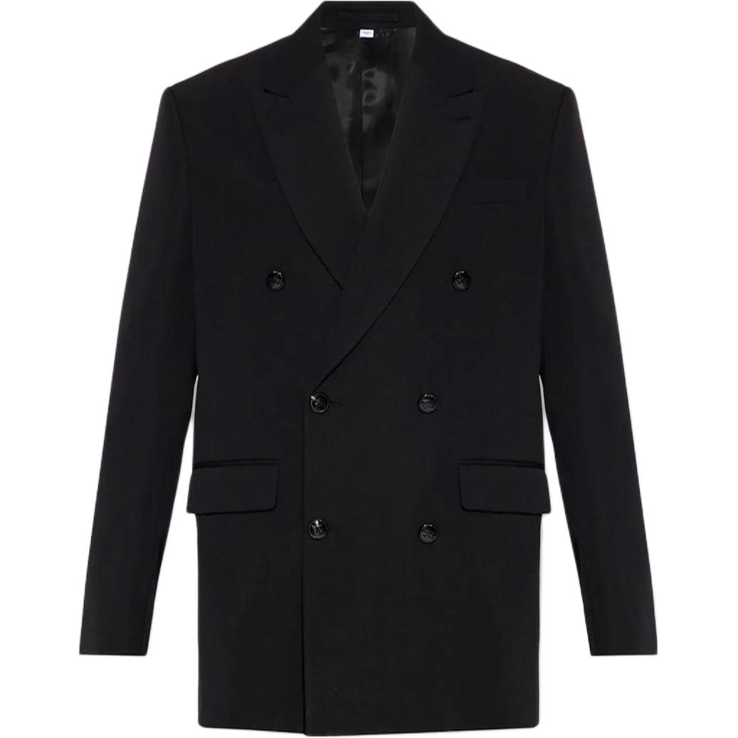 Burberry  Solid Color Double-Breasted Casual Blazer Jacket 80705321
