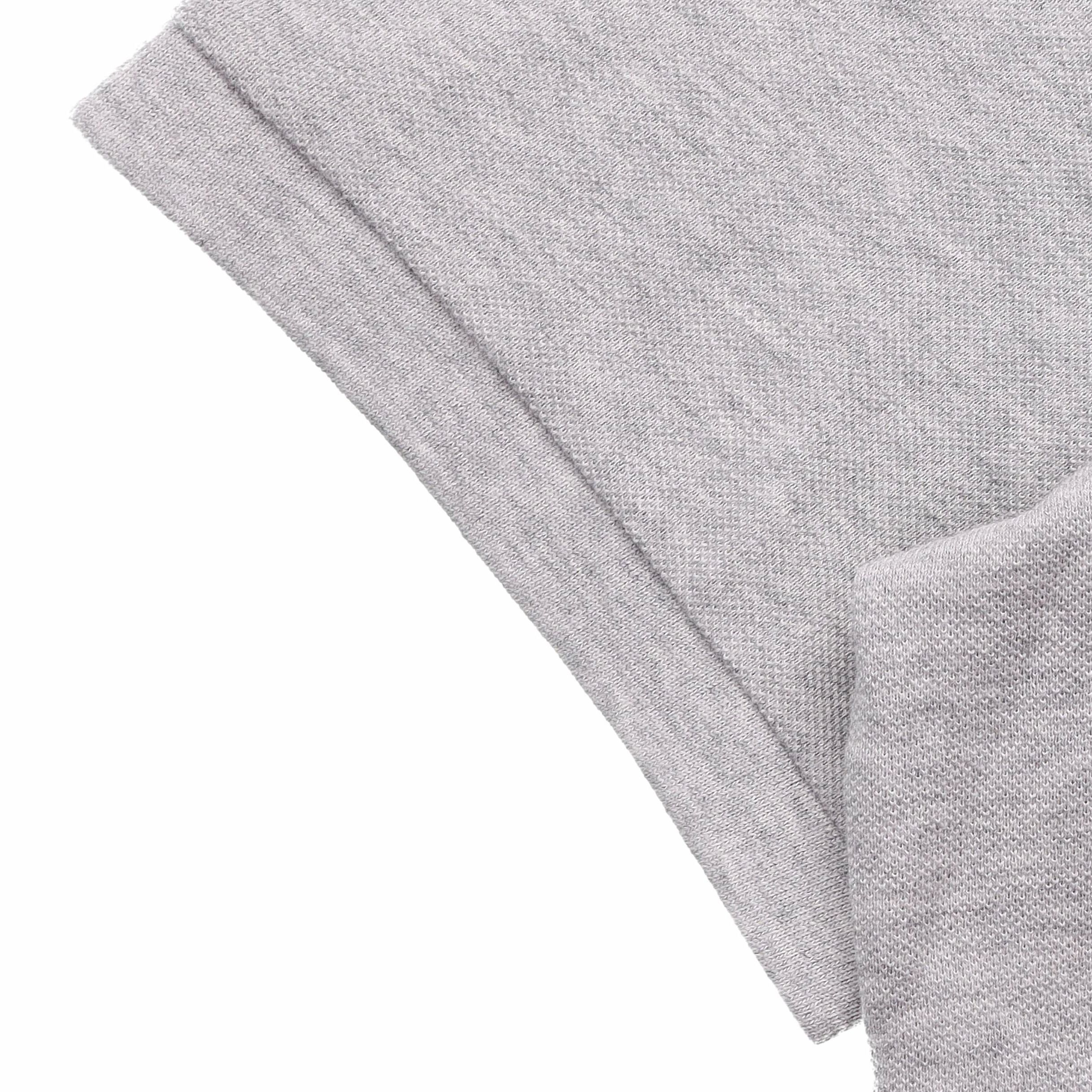 Burberry  Solid Color Embroidered Logo Short Sleeve Polo Shirt Grey 80362491 圖 5