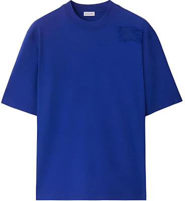 博柏利骑士蓝纯色马术徽标圆领T恤 80849501 Order 博柏利骑士蓝纯色马术徽标圆领T恤 80849501