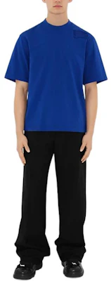 博柏利骑士蓝纯色马术徽标圆领T恤 80849501 Shop 博柏利骑士蓝纯色马术徽标圆领T恤 80849501