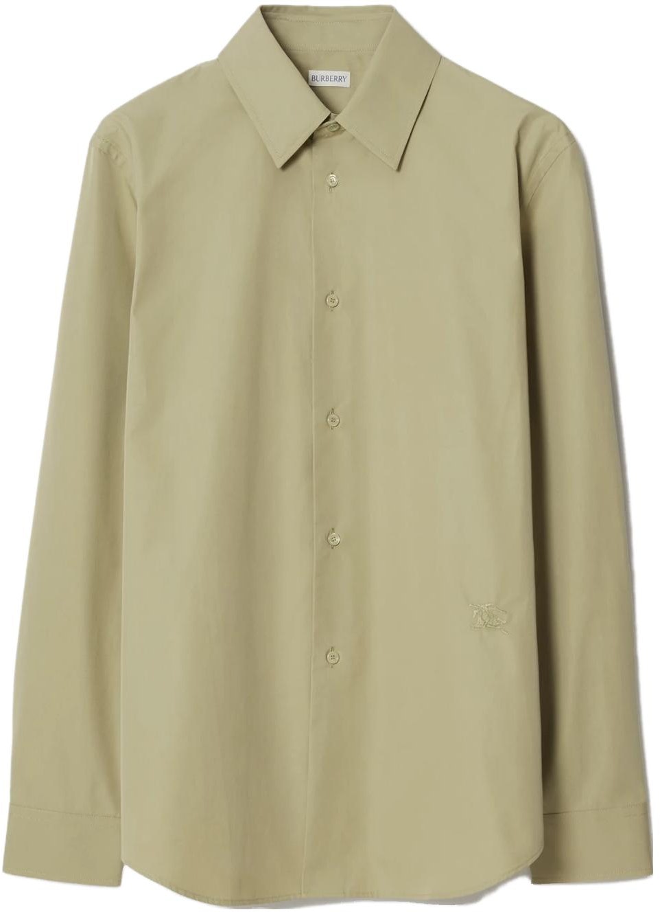 burberry-solid-color-equestrian-logo-long-sleeve-shirt-olive-green-80764321