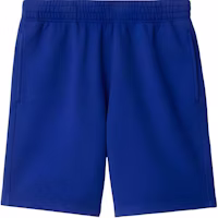 Burberry Solid Color Equestrian Logo Straight-Cut Shorts Navy Blue. 80849581 Burberry Solid Color Equestrian Logo Straight-Cut Shorts Navy Blue. 80849581