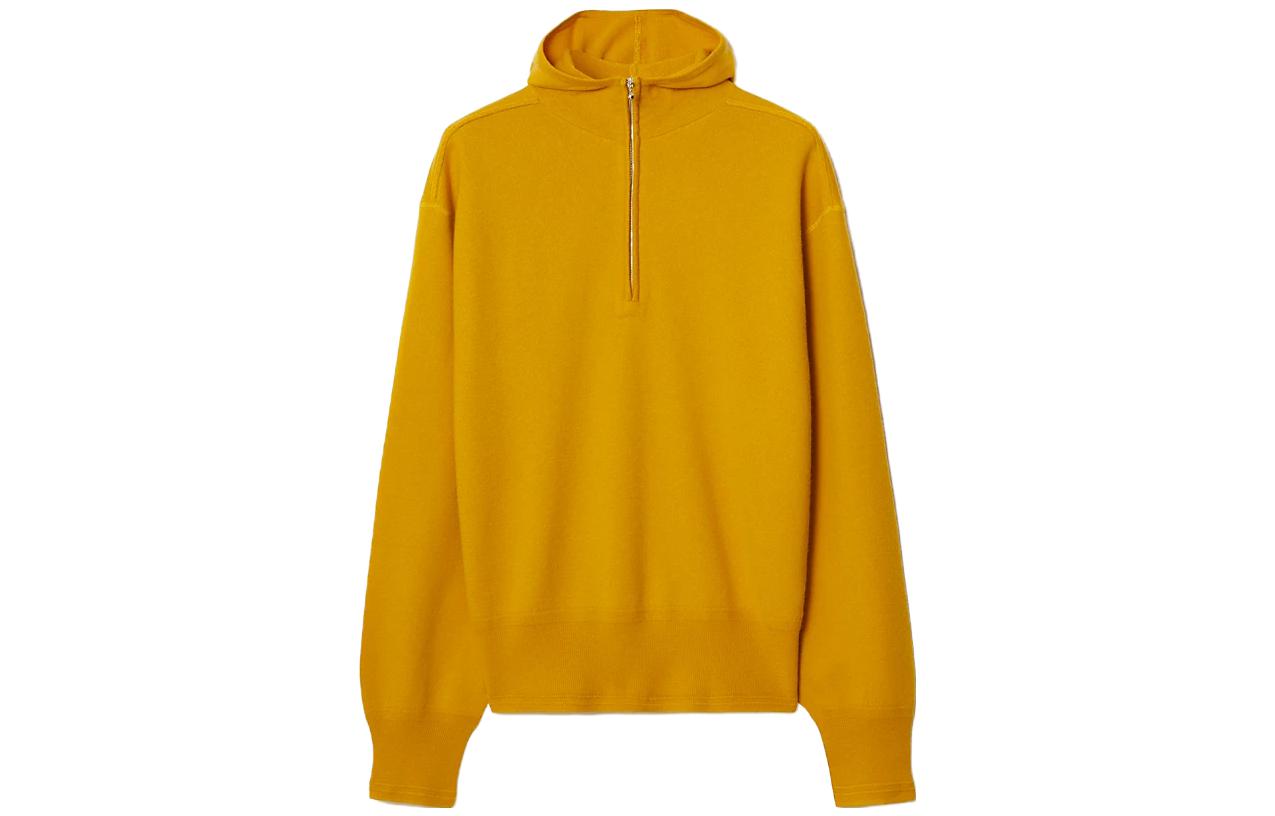 Details for Burberry Suéter Pullover con Capucha Media Cremallera Color Sólido. 80758881