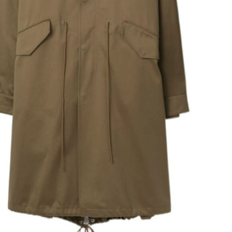 Sizing Abrigo Casual Burberry con Capucha y Manga Larga en Color Sólido Beige. 80791991