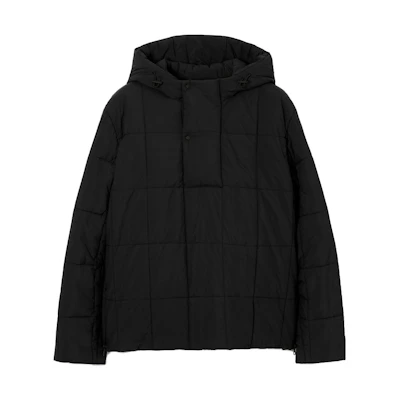 Burberry Solid Color Hooded Long Sleeve Jacket Black 80742731