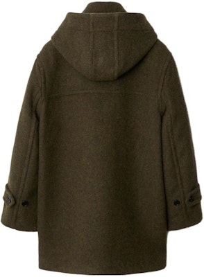 Abrigo Burberry Verde Oscuro Con Capucha y Botones - Color Sólido. 80789081 Lookbook Abrigo Burberry Verde Oscuro Con Capucha y Botones - Color Sólido. 80789081