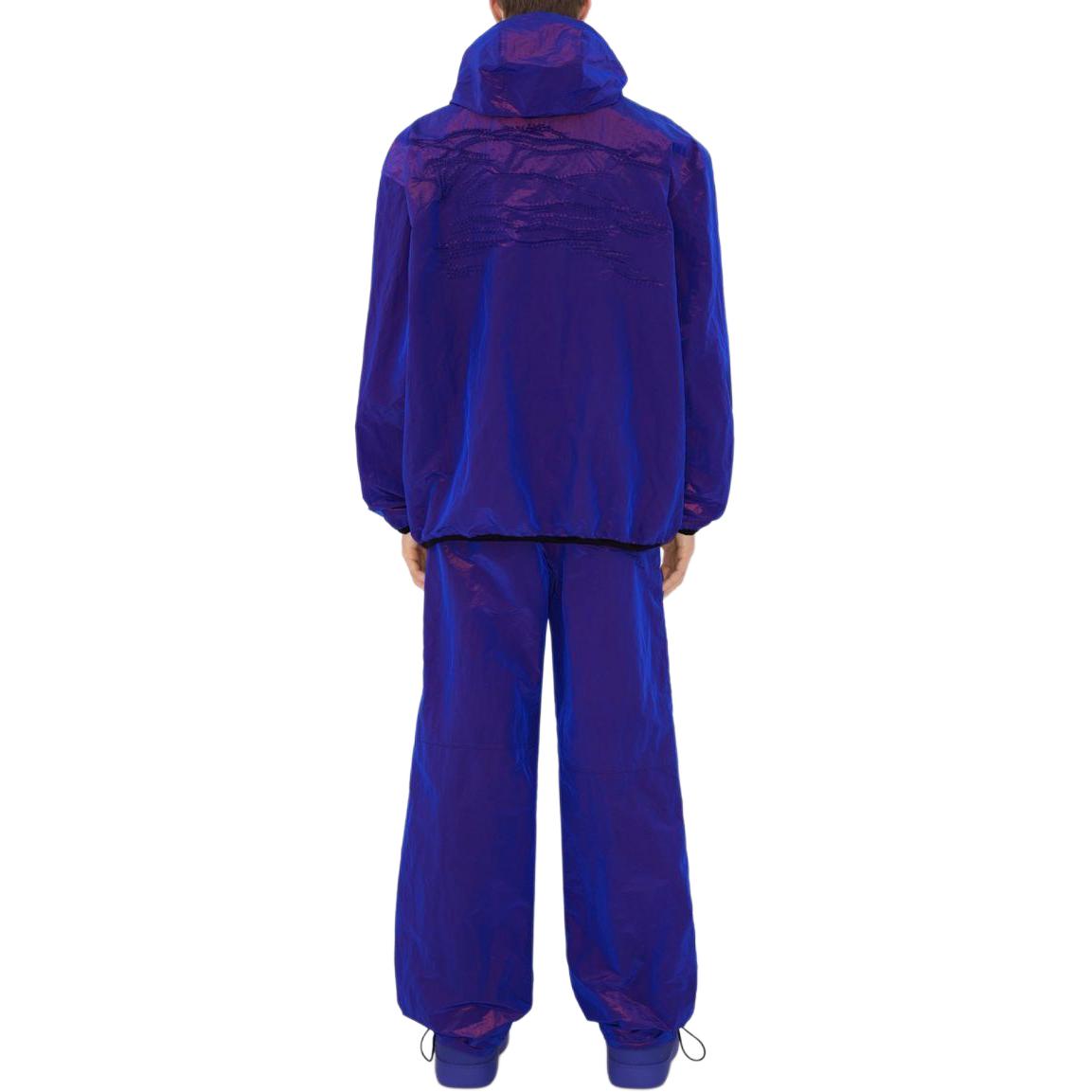 Purchase バーバリー ソリッドカラー フード付きジップカジュアルルーズジャケット - ブルー 80866851