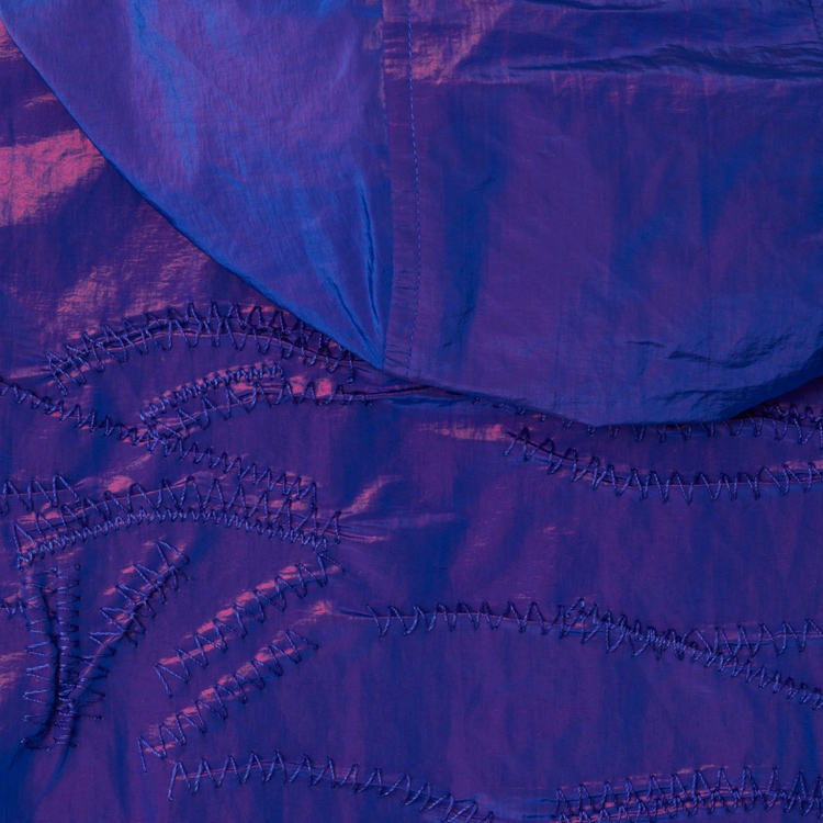 Sizing バーバリー ソリッドカラー フード付きジップカジュアルルーズジャケット - ブルー 80866851