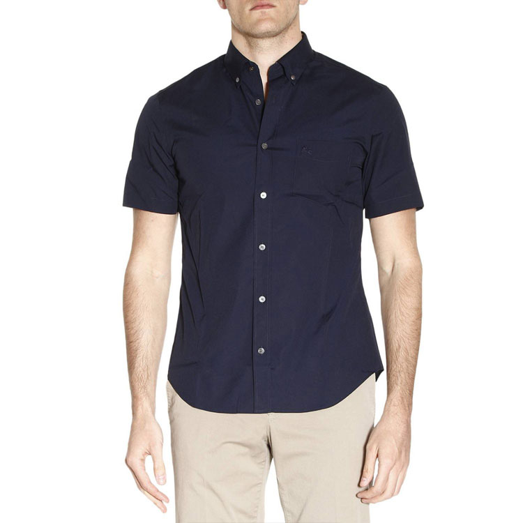 Purchase 버버리 단색 말 로고 반팔 셔츠 - 다크 블루 40047211