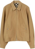 Burberry Solid Color Linen Zip-Up Jacket in Beige. 80813381 Burberry Solid Color Linen Zip-Up Jacket in Beige. 80813381
