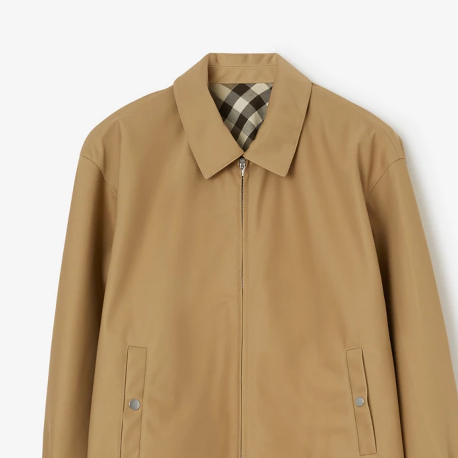 Cheap Chaqueta Beige de Lino con Cremallera Burberry. 80813381