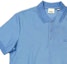 Shop Burberry Solid Color Logo Embroidered Button Casual Blue Polo Shirt. 80780931