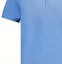 Details for Burberry Solid Color Logo Embroidered Button Casual Blue Polo Shirt. 80780931