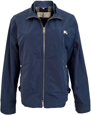 博柏利纯色刺绣标志蓝色拉链夹克 40165401 Buy 博柏利纯色刺绣标志蓝色拉链夹克 40165401