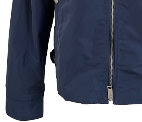 博柏利纯色刺绣标志蓝色拉链夹克 40165401 Cheap 博柏利纯色刺绣标志蓝色拉链夹克 40165401