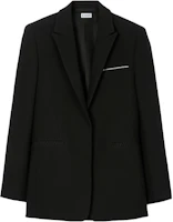 Order Burberry 素色長袖西裝外套 - 黑色 80765191