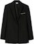 Order Burberry Solid Color Long Sleeve Blazer - Black 80765191