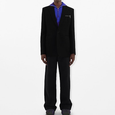 Burberry Solid Color Long Sleeve Blazer - Black 80765191 Lookbook Burberry Solid Color Long Sleeve Blazer - Black 80765191