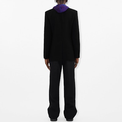 Burberry Solid Color Long Sleeve Blazer - Black 80765191 Shop Burberry Solid Color Long Sleeve Blazer - Black 80765191