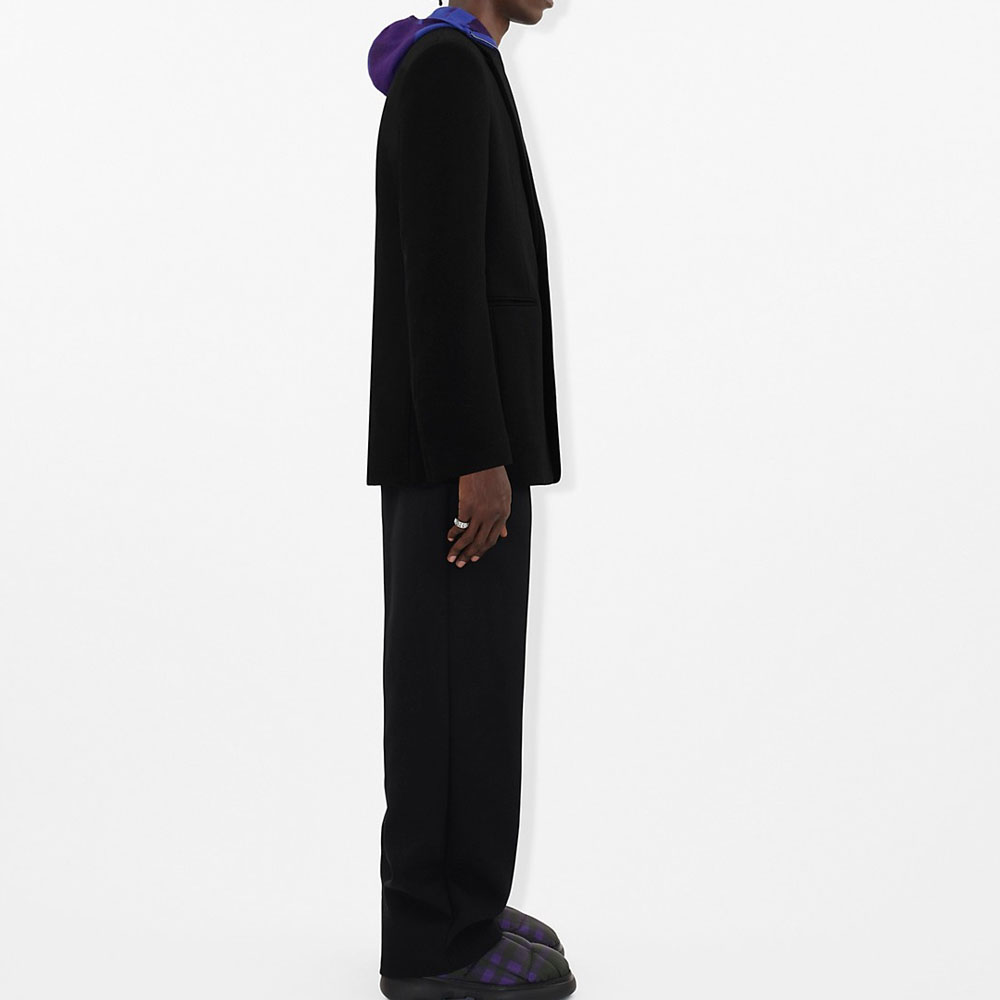 Purchase Burberry  Solid Color Long Sleeve Blazer - Black 80765191