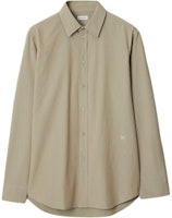 Burberry Solid Color Loose-Fit Long-Sleeve Shirt Khaki 80894841 Burberry Solid Color Loose-Fit Long-Sleeve Shirt Khaki 80894841