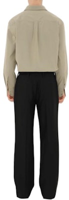 버버리 솔리드 컬러 루즈핏 긴팔 셔츠 카키 80894841 Purchase 버버리 솔리드 컬러 루즈핏 긴팔 셔츠 카키 80894841