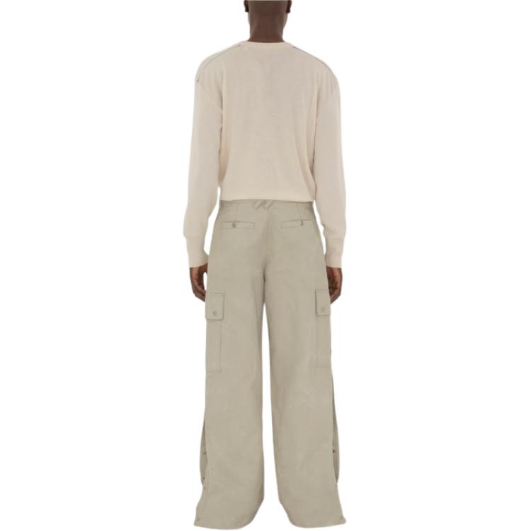 Burberry  Solid Color Loose Fit Cargo Pants Plaster White. 80914741 圖 5
