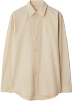 Burberry Solid Color Loose Fit Long Sleeve Shirt in Beige. 80894851 Burberry Solid Color Loose Fit Long Sleeve Shirt in Beige. 80894851