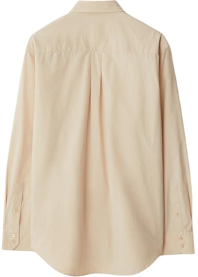 버버리 베이지 솔리드 컬러 루즈 핏 긴팔 셔츠. 80894851 Lookbook 버버리 베이지 솔리드 컬러 루즈 핏 긴팔 셔츠. 80894851