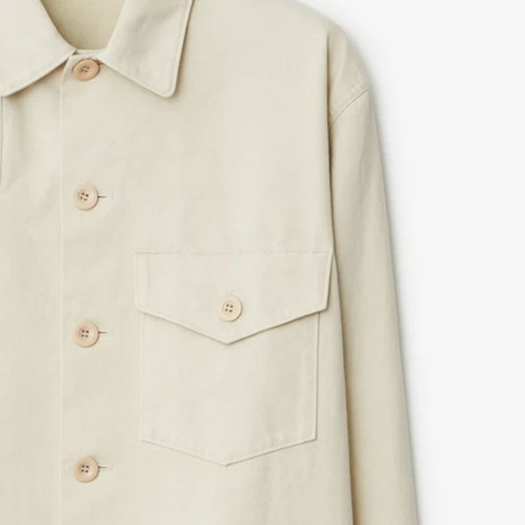 Burberry  Solid Color Point Collar Long Sleeve Shirt. 80772931 圖 11