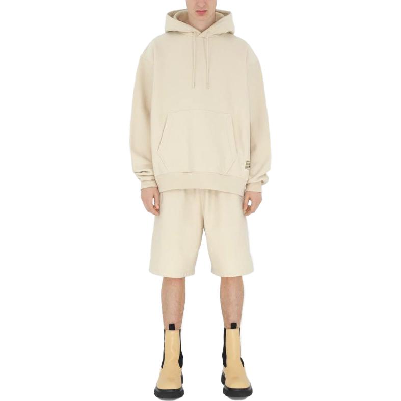 Shop Sudadera Burberry Color Sólido con Capucha y Manga Larga Negra. 80812191