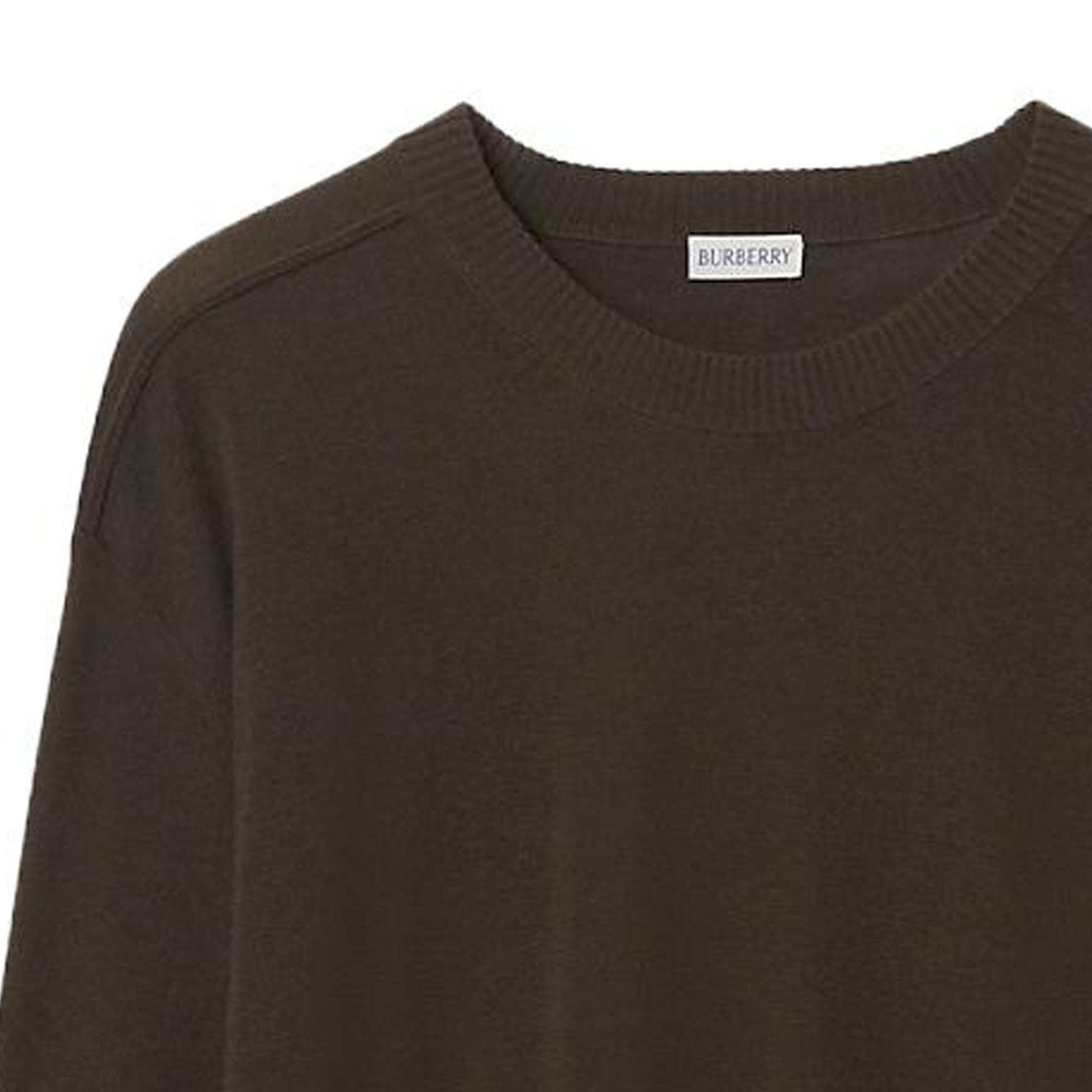 Shop Burberry Baju Sweater Klasik Berleher Bulat Warna Kosong Gaya Santai. 80775581