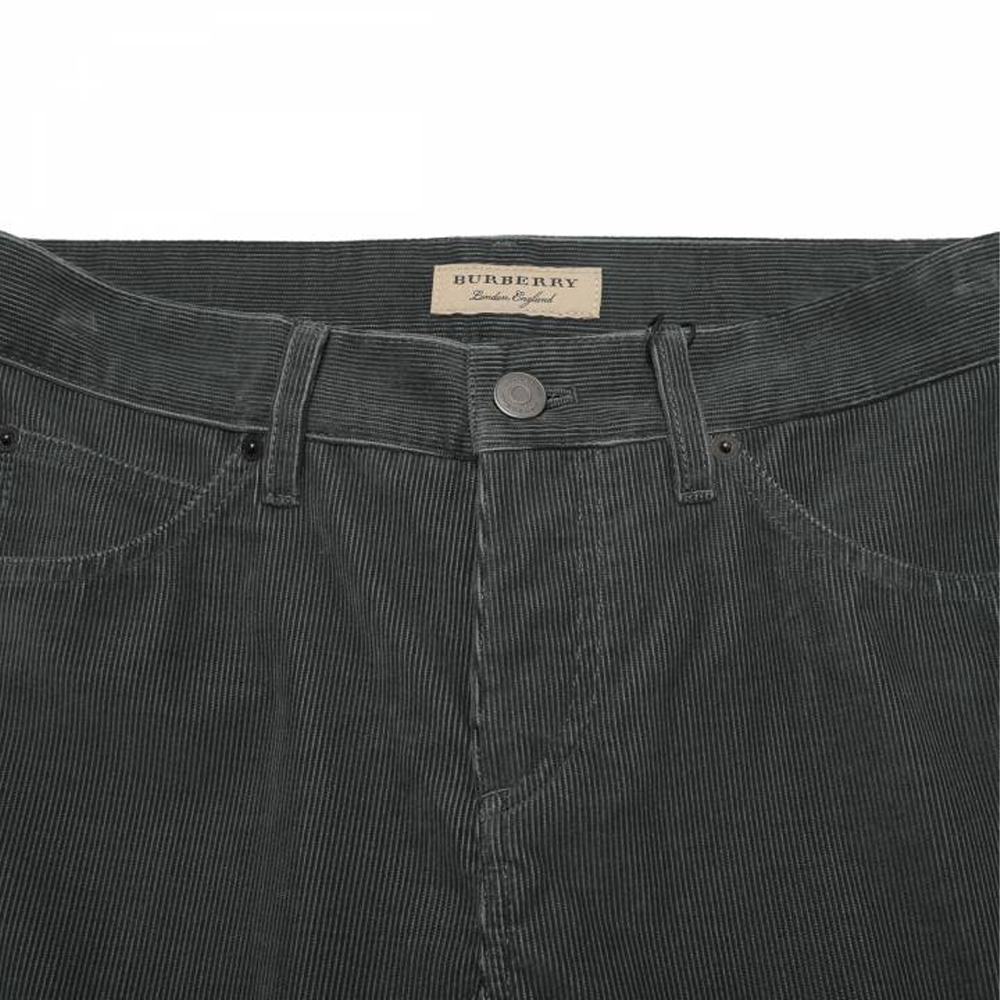 Burberry  Solid Color Straight-Leg Casual Pants Dark Gray-Green. 80014571 圖 6