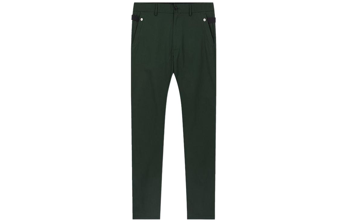 Burberry  Solid Color Tapered Casual Pants Green. 80231581