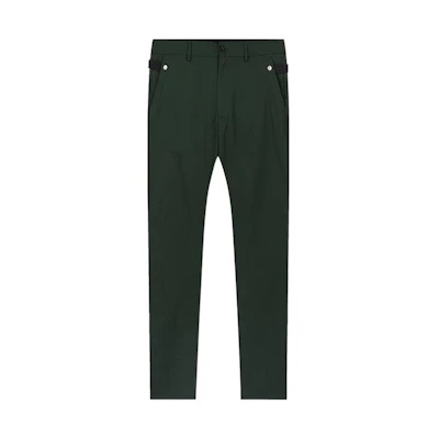 Burberry Solid Color Tapered Casual Pants Green. 80231581