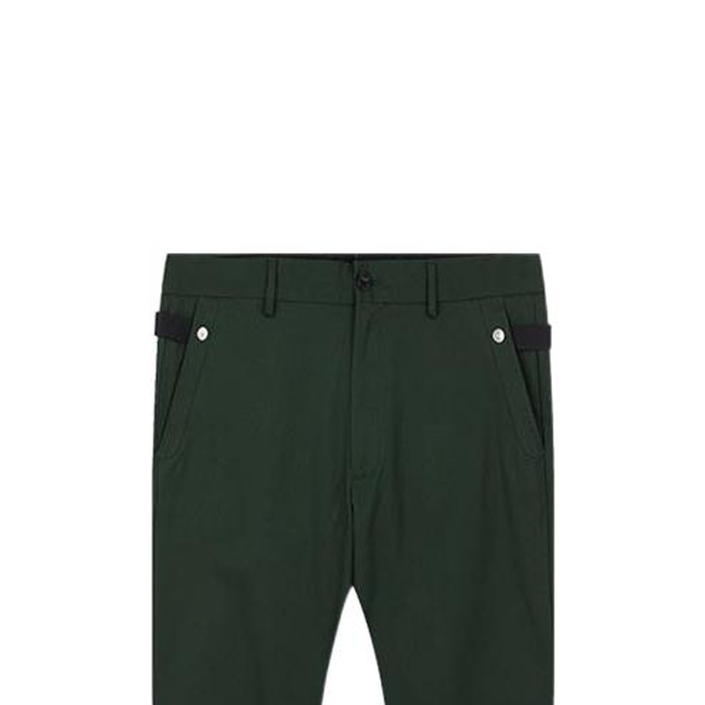 Burberry  Solid Color Tapered Casual Pants Green. 80231581 圖 4
