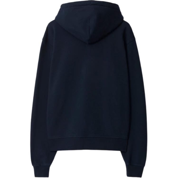 Lookbook Burberry Jaket Hoodie Zip Warna Solid - Biru Navy 80946171