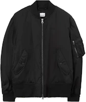 Burberry Solid Color Zip-Up Jacket Black 80717251 Burberry Solid Color Zip-Up Jacket Black 80717251