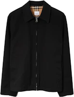 Burberry Solid Color Zip-Up Jacket Black Long Sleeve 80710561 Burberry Solid Color Zip-Up Jacket Black Long Sleeve 80710561