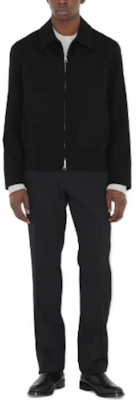 Burberry Solid Color Zip-Up Jacket Black Long Sleeve 80710561 Lookbook Burberry Solid Color Zip-Up Jacket Black Long Sleeve 80710561