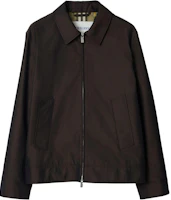 Burberry Solid Color Zip-Up Long Sleeve Jacket in Brown. 80890061 Burberry Solid Color Zip-Up Long Sleeve Jacket in Brown. 80890061